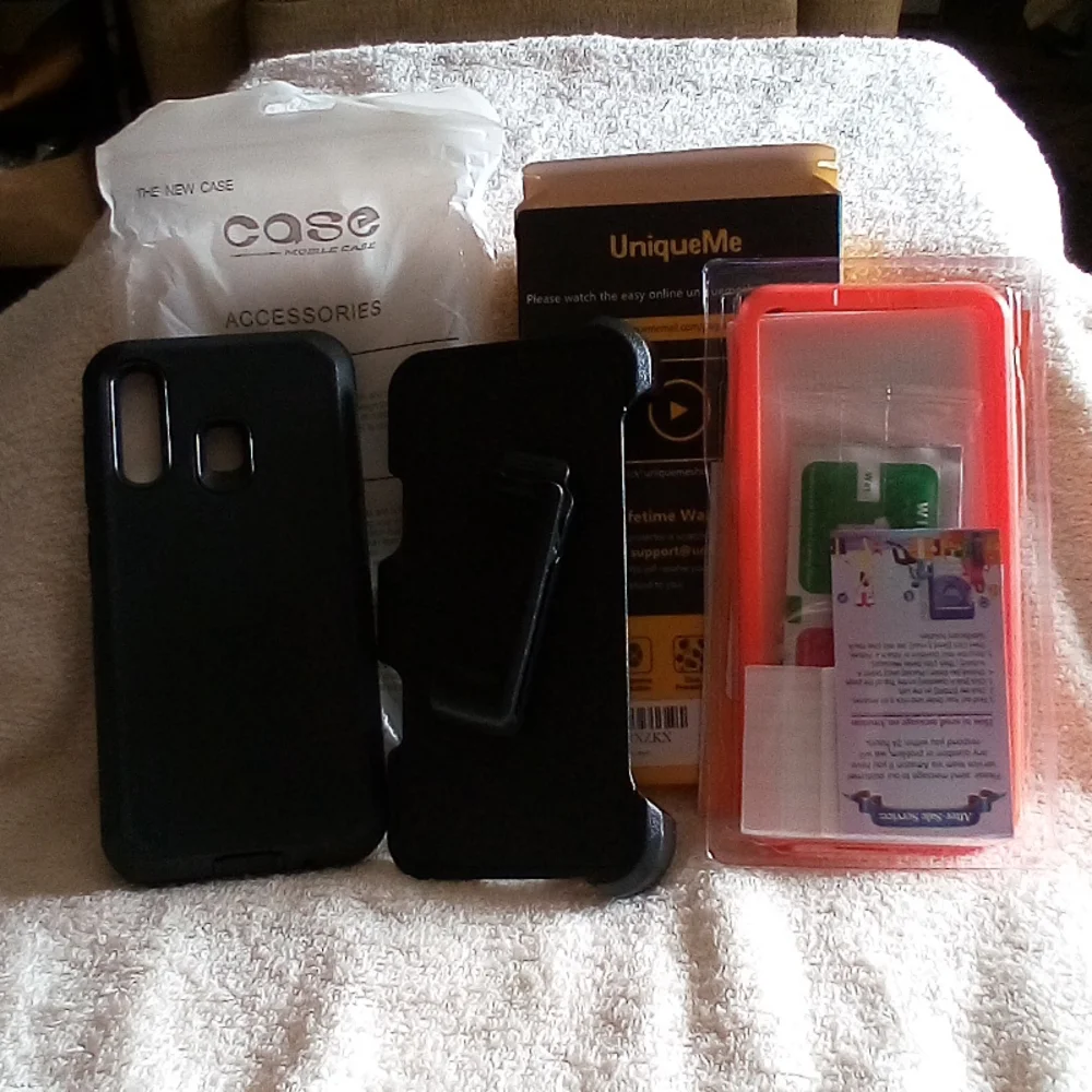 💜 Samsung Galaxy A20/A30/A50 Case/Premium Screen Protector Bundle